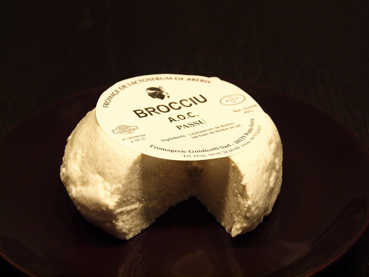 Brocciu : Fromage AOP Brocciu, photo fromage frais corse