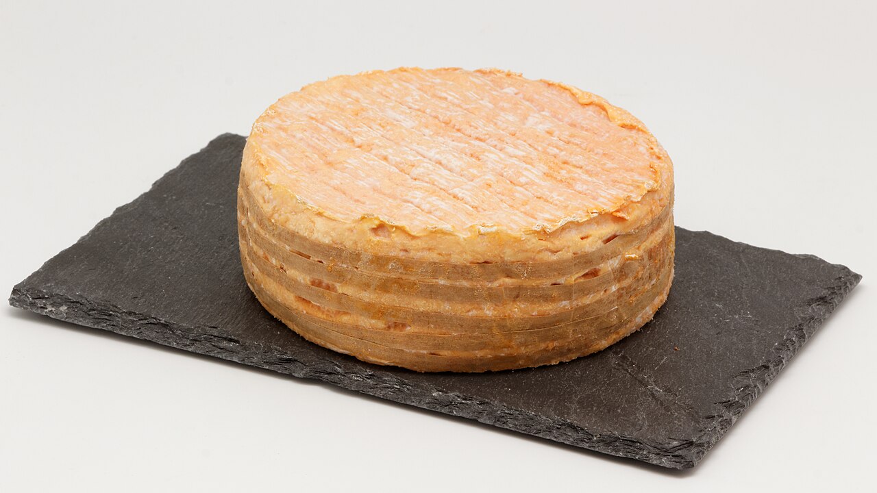 Livarot : Fromage AOP Livarot, photo fromage normand à croûte lavée